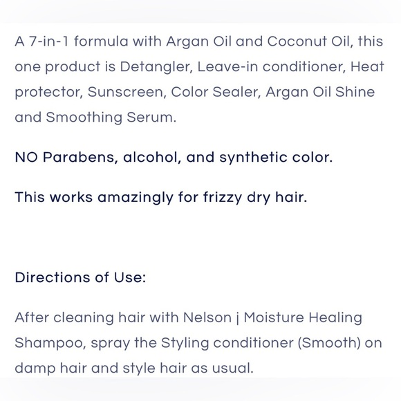 Nelson Beverly Hills Styling Conditioner Smooth - Picture 4 of 10